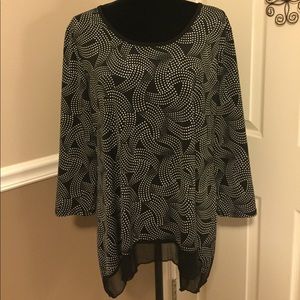 Black & White Blouse